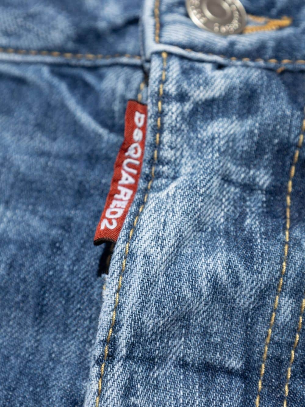 logo-patch cotton jeans - 5