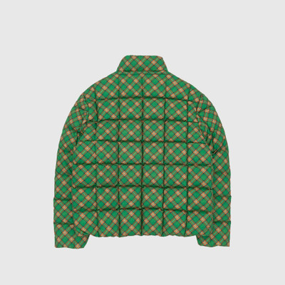 ERL QUILTED GREEN PLAID PUFFER JACKET outlook