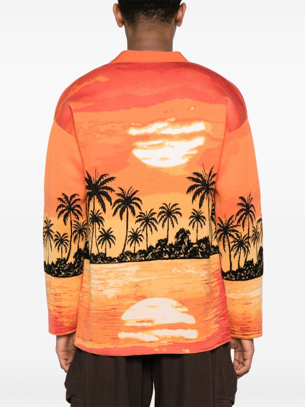 Kerala Sunset intarsia-knit cardigan - 4