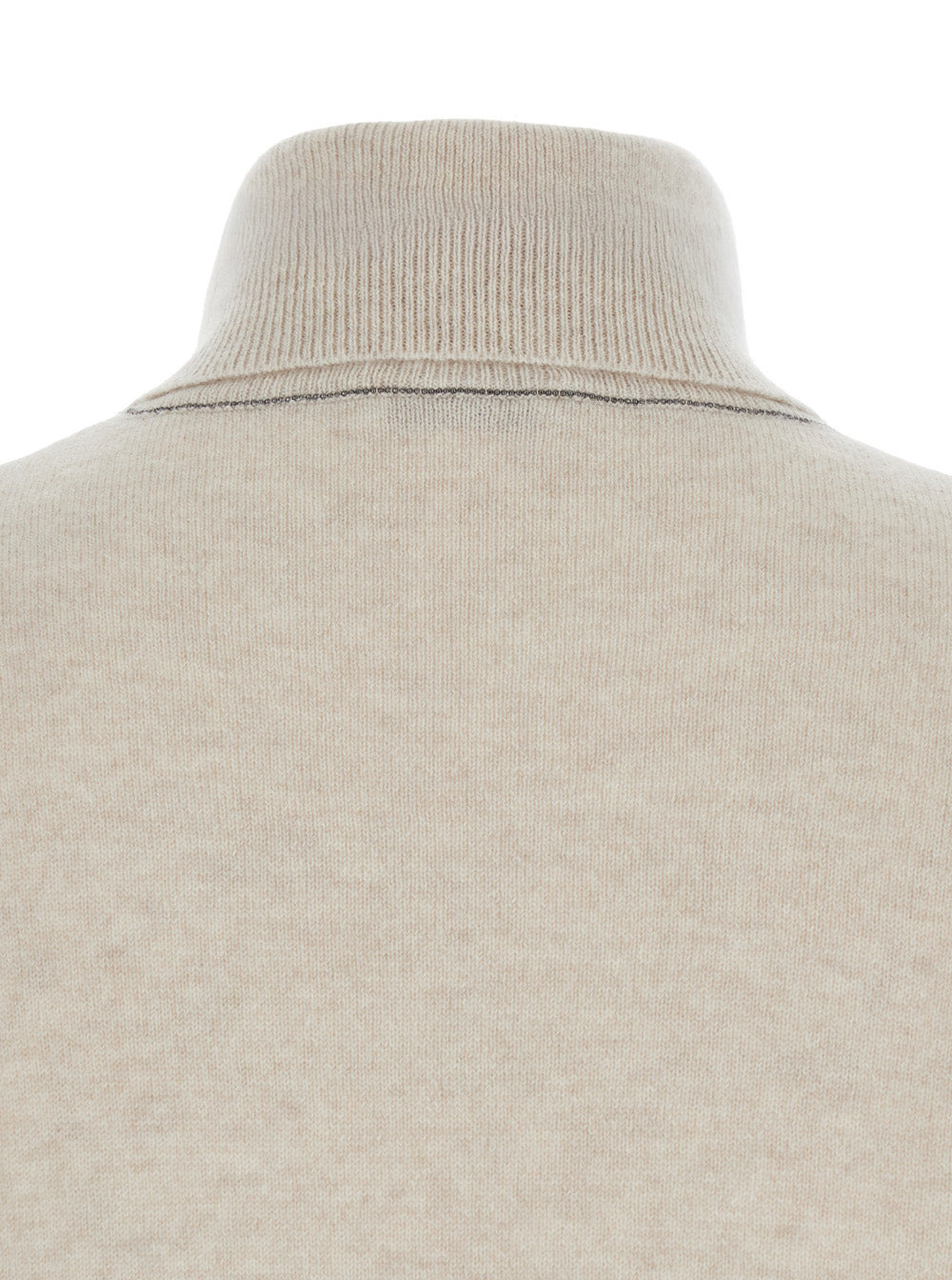 Brunello Cucinelli Women Beige Turtleneck Sweater In Cashmere Woman - 3