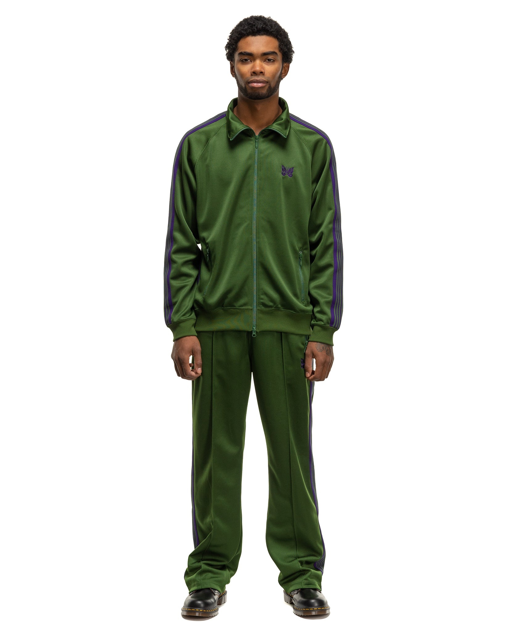 Needles Track Pant Poly Smooth Ivy Green