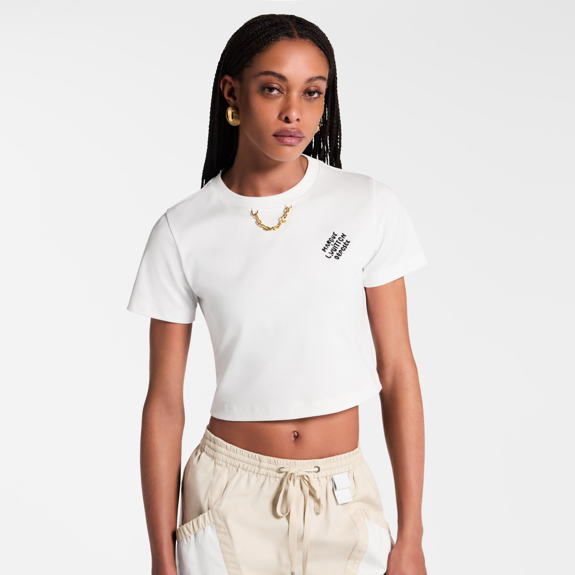 Embroidered Signature Crop Top - 4