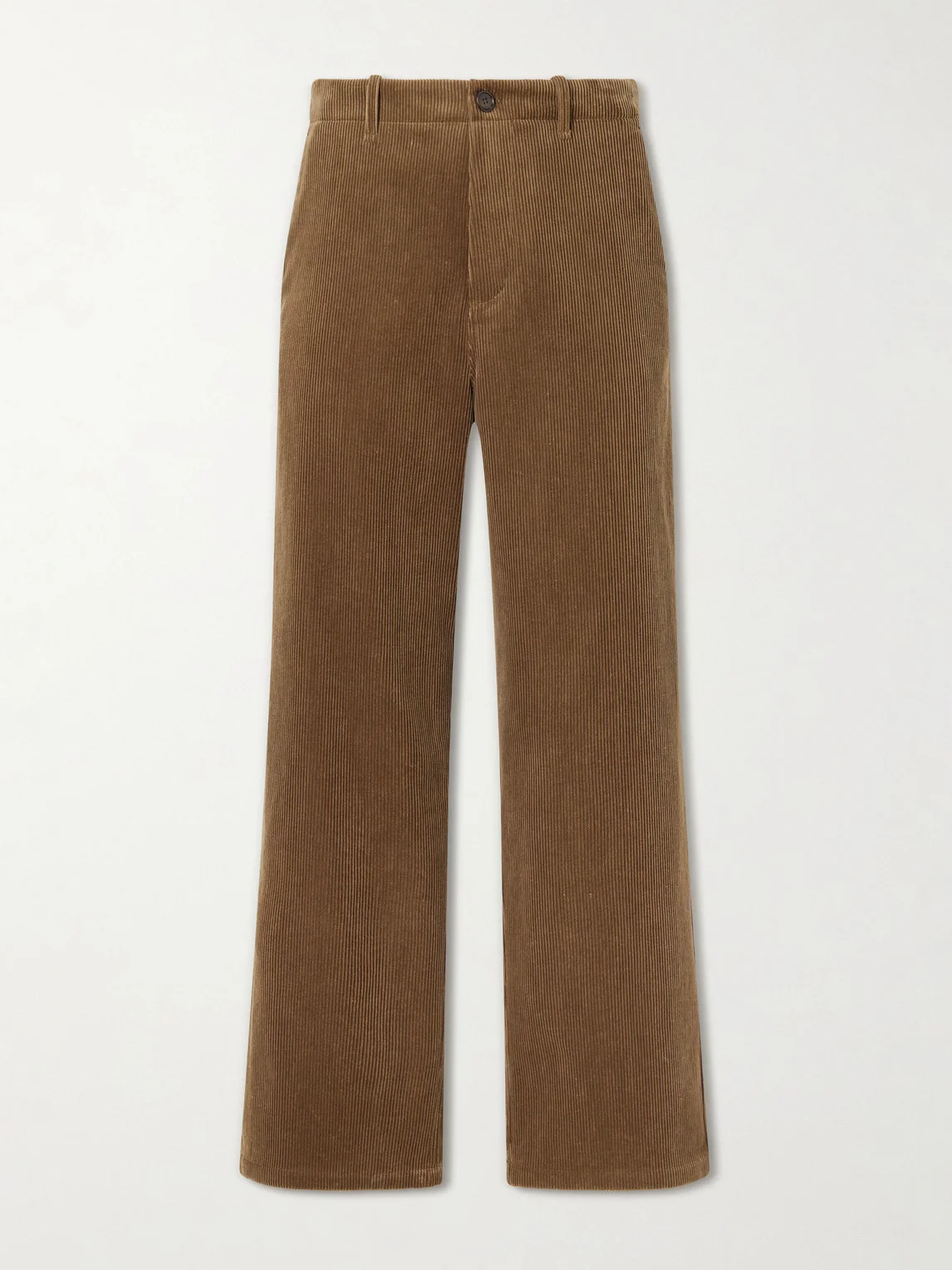 Wide-Leg Cotton-Corduroy Trousers - 1