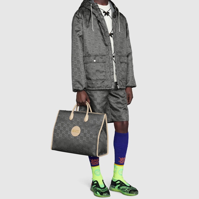 (WMNS) Gucci Logo PatternPrint Off The GridSeries Tote HandholdBag DarkGray 630353-H9HAN-1263 - 10