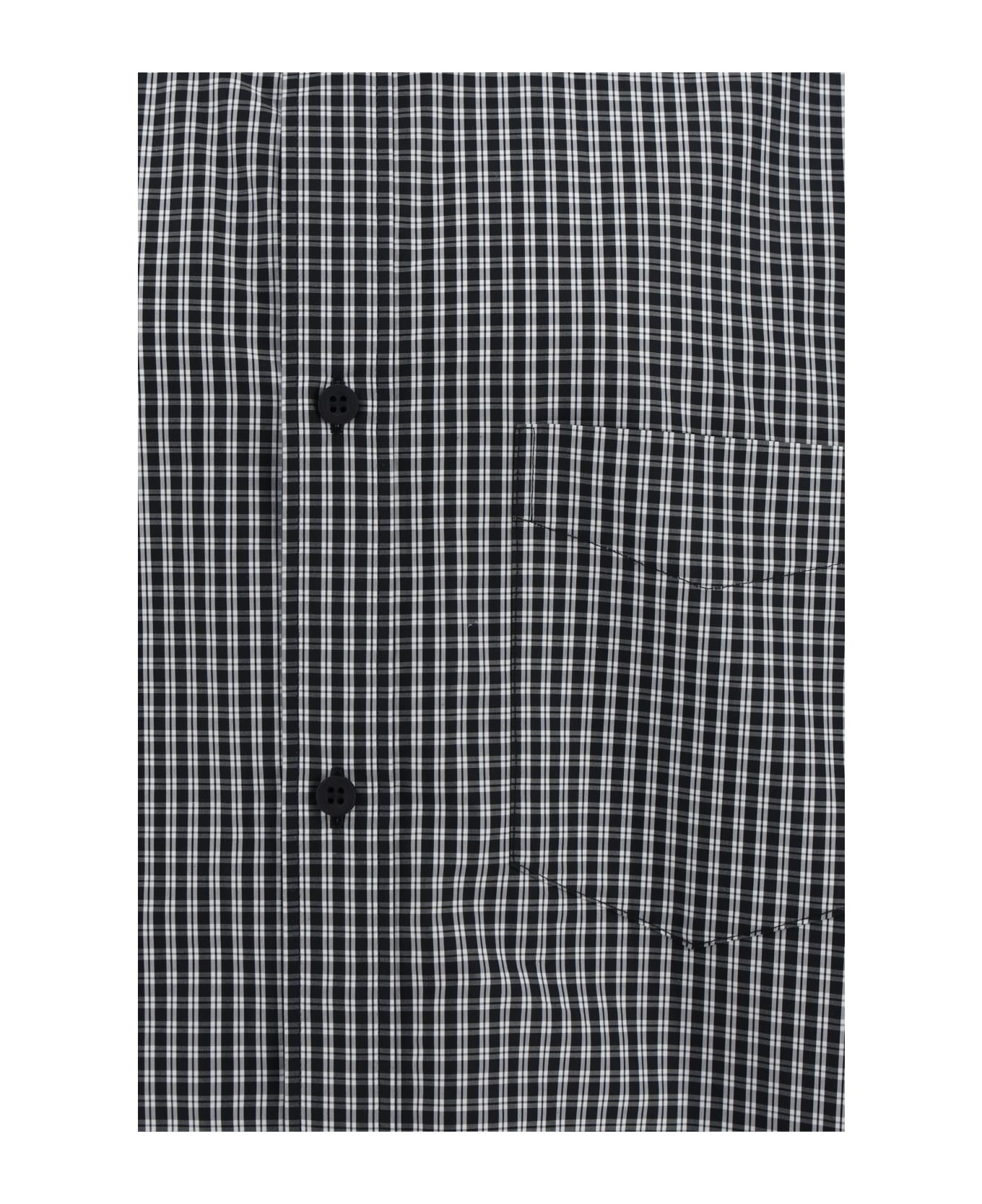 Check Print Shirt - 4