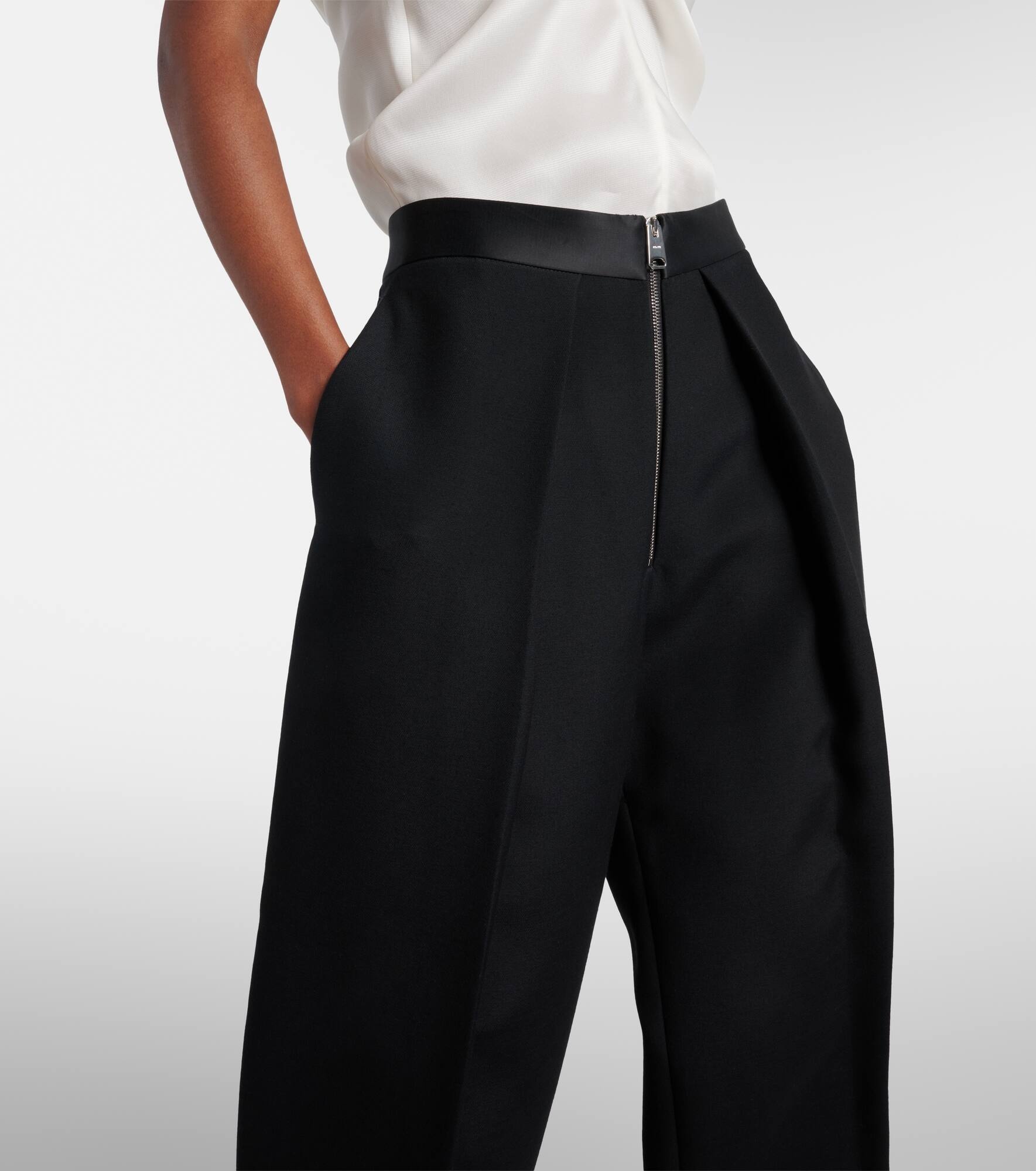 Marine wide-leg pants - 4