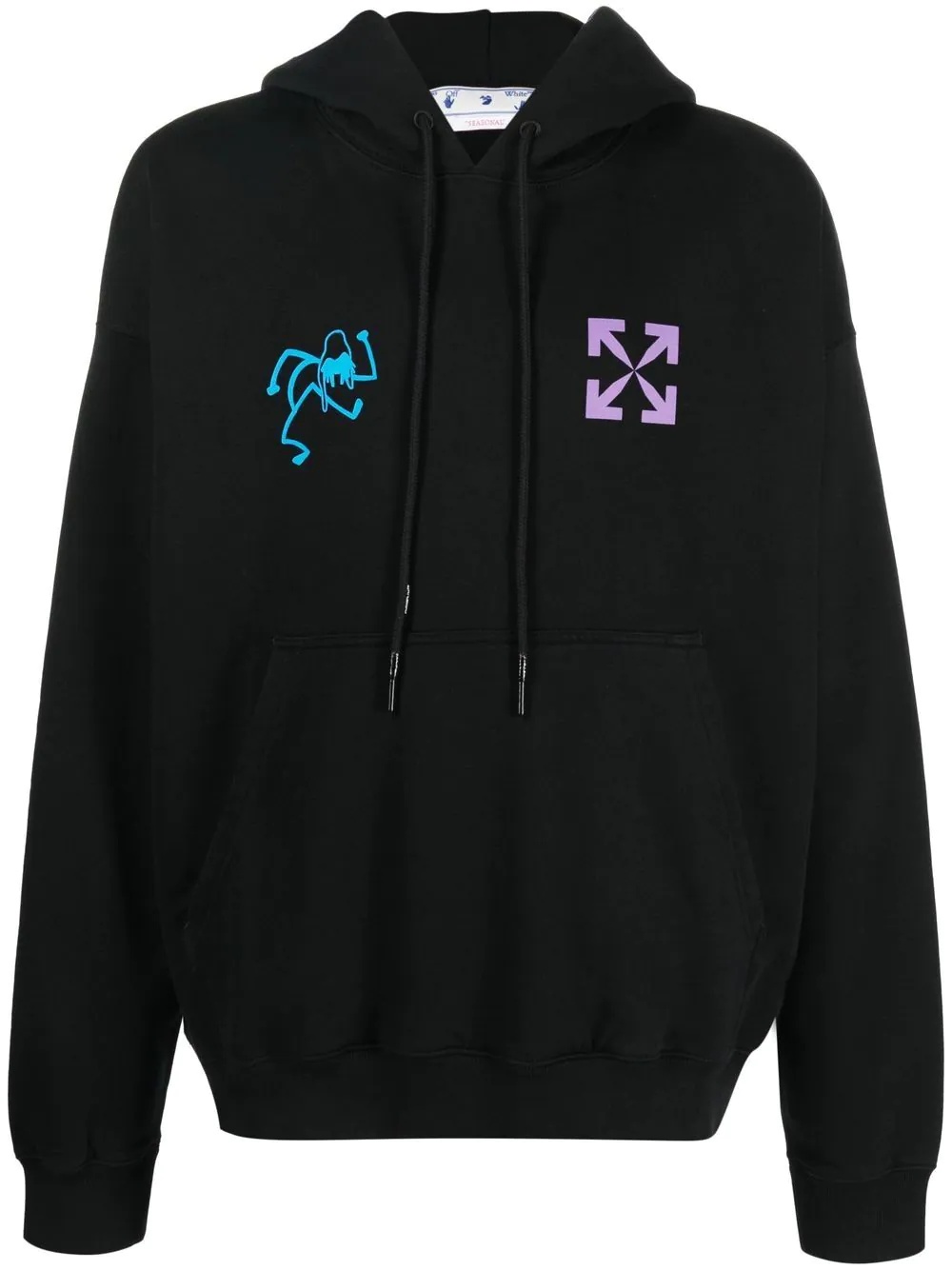 logo-print hoodie - 1