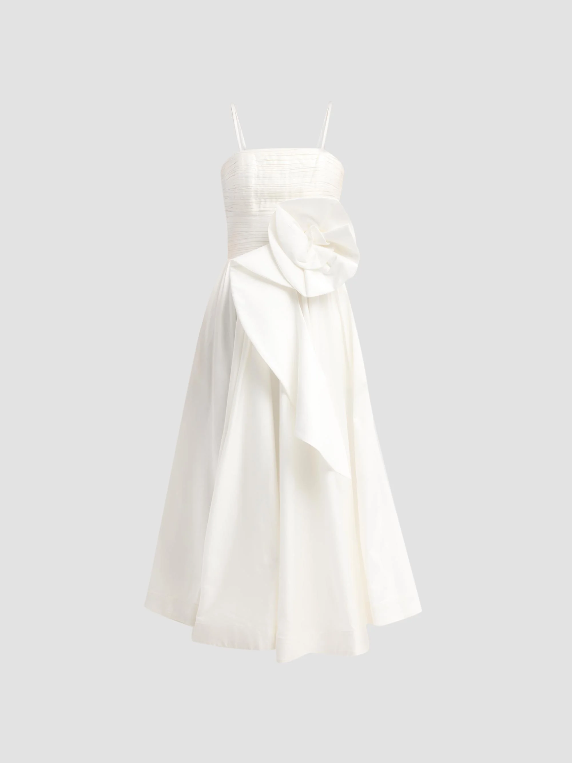 Women's Blossom Poplin Midi Dress - Off White - 1