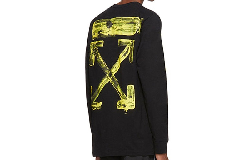 Off-White Off-White Cotton Logo Printing Long Sleeves Black OMAB001F191850101060 outlook