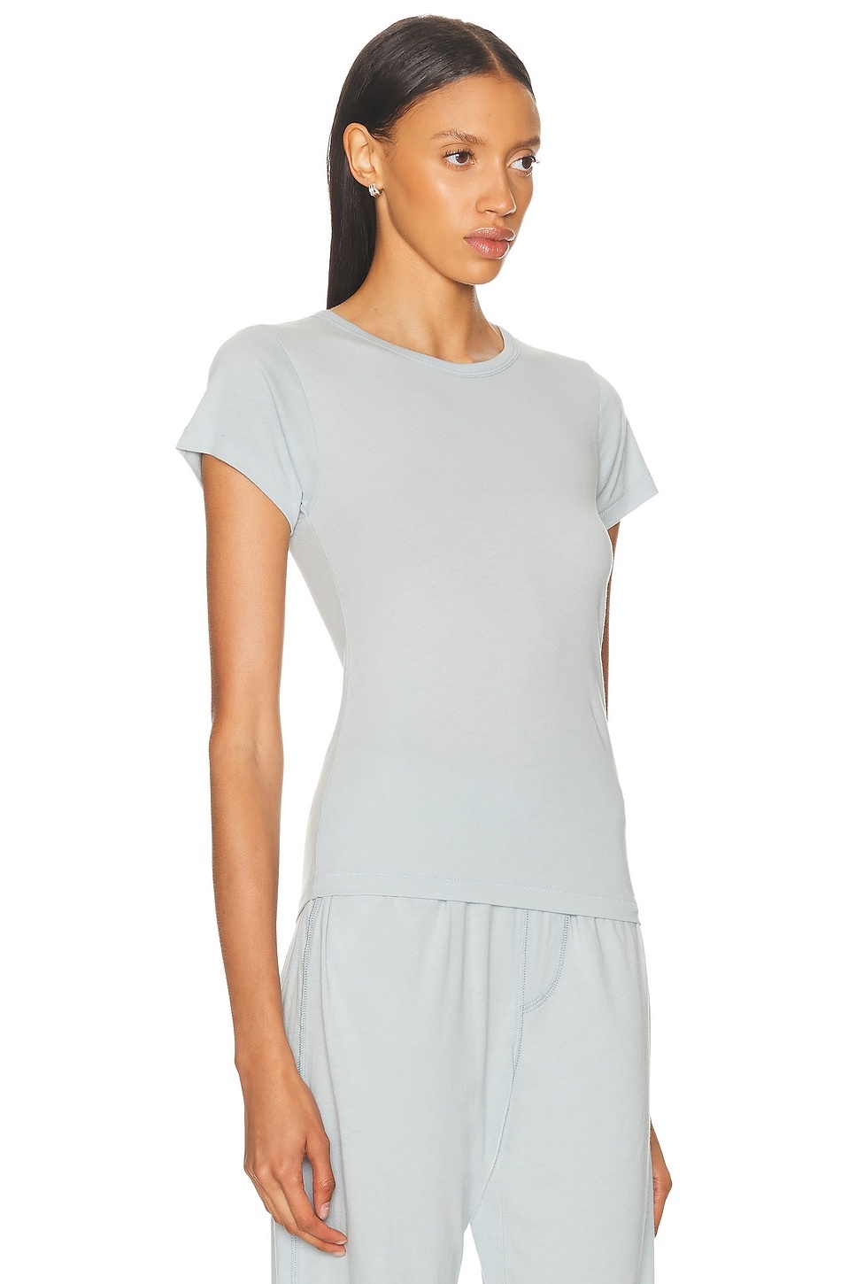 Fitted Crewneck Short Sleeve T-Shirt - 2
