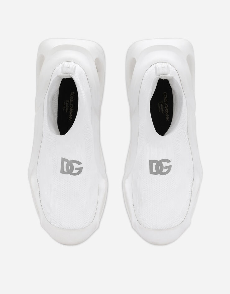 Stretch mesh Wave mid-top sneakers - 4