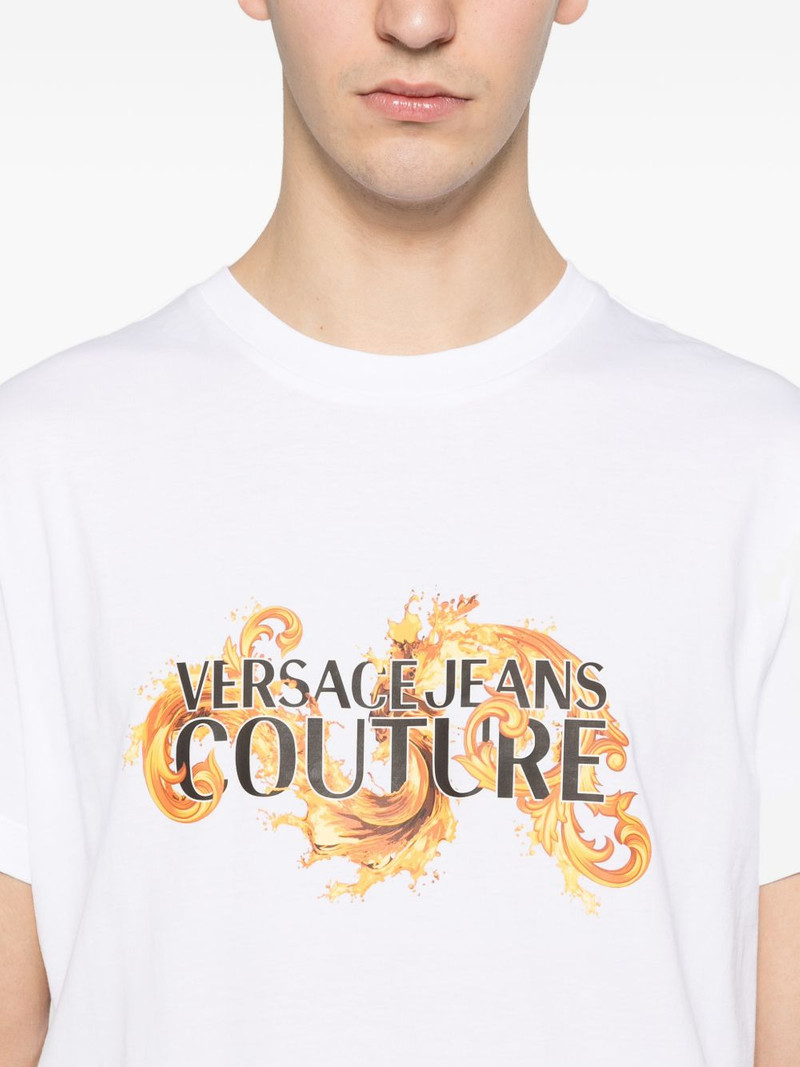 print-detail T-shirt 5