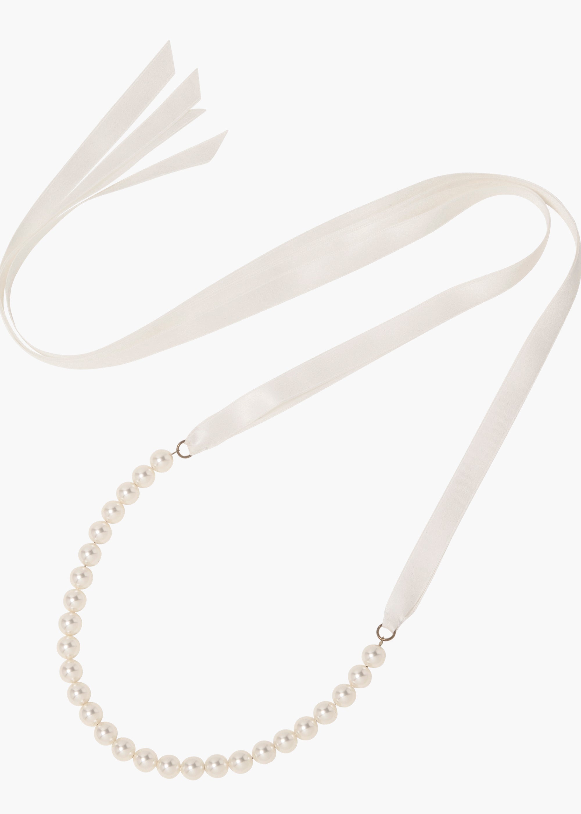 ★TATIANA★Ribbon Tie Pearl necklace 2colors Pearl Bow Necklace For Women | J.Crew