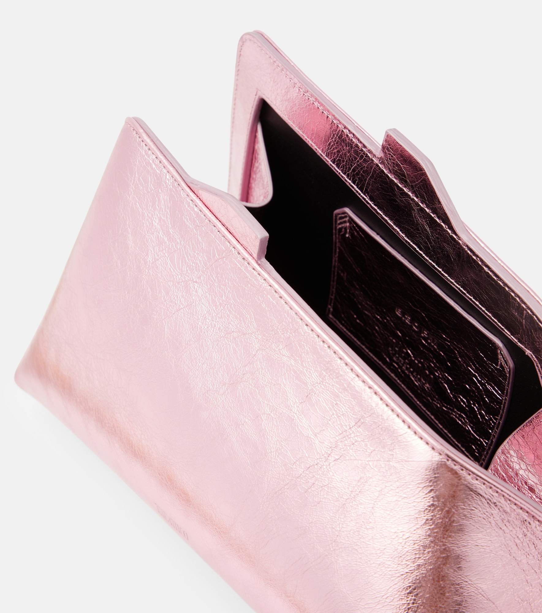 8.30 PM metallic leather clutch - 3