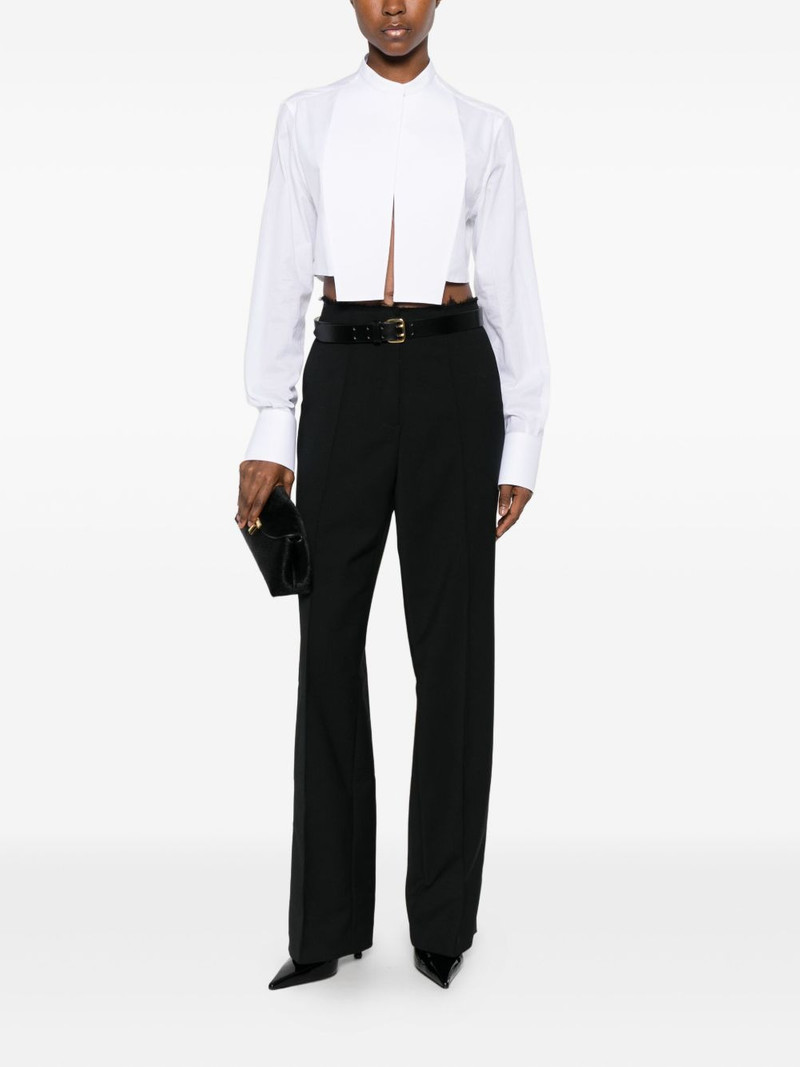 TOM FORD bib-collar cropped shirt outlook