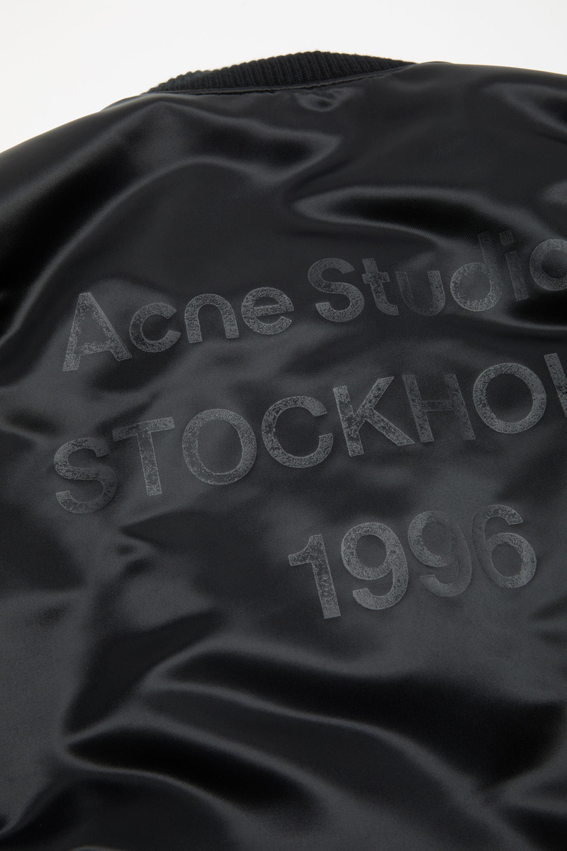 Logo bomber jacket - Black 6