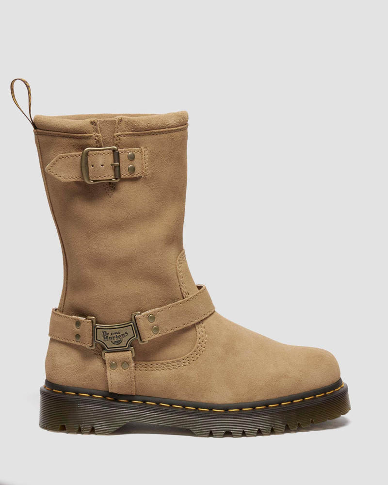 ANISTONE HI SUEDE BIKER BOOTS - 1