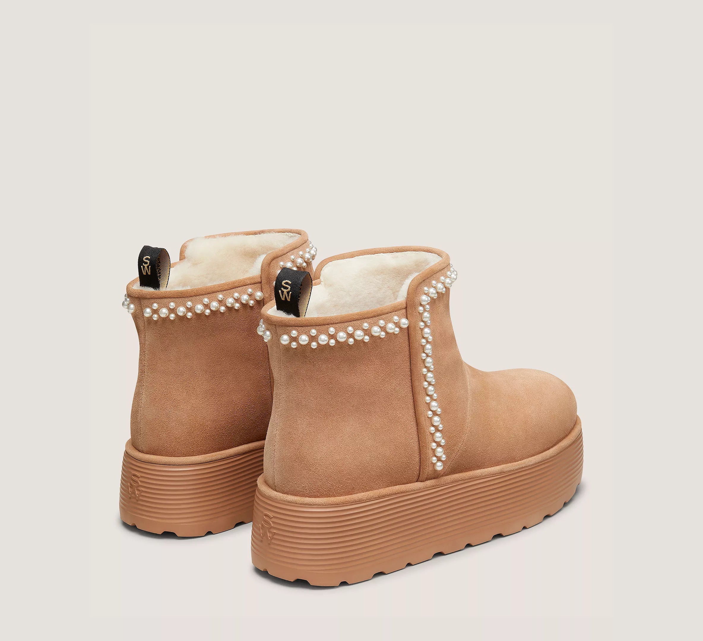 NELLIE PEARL FLATFORM BOOTIE - 4