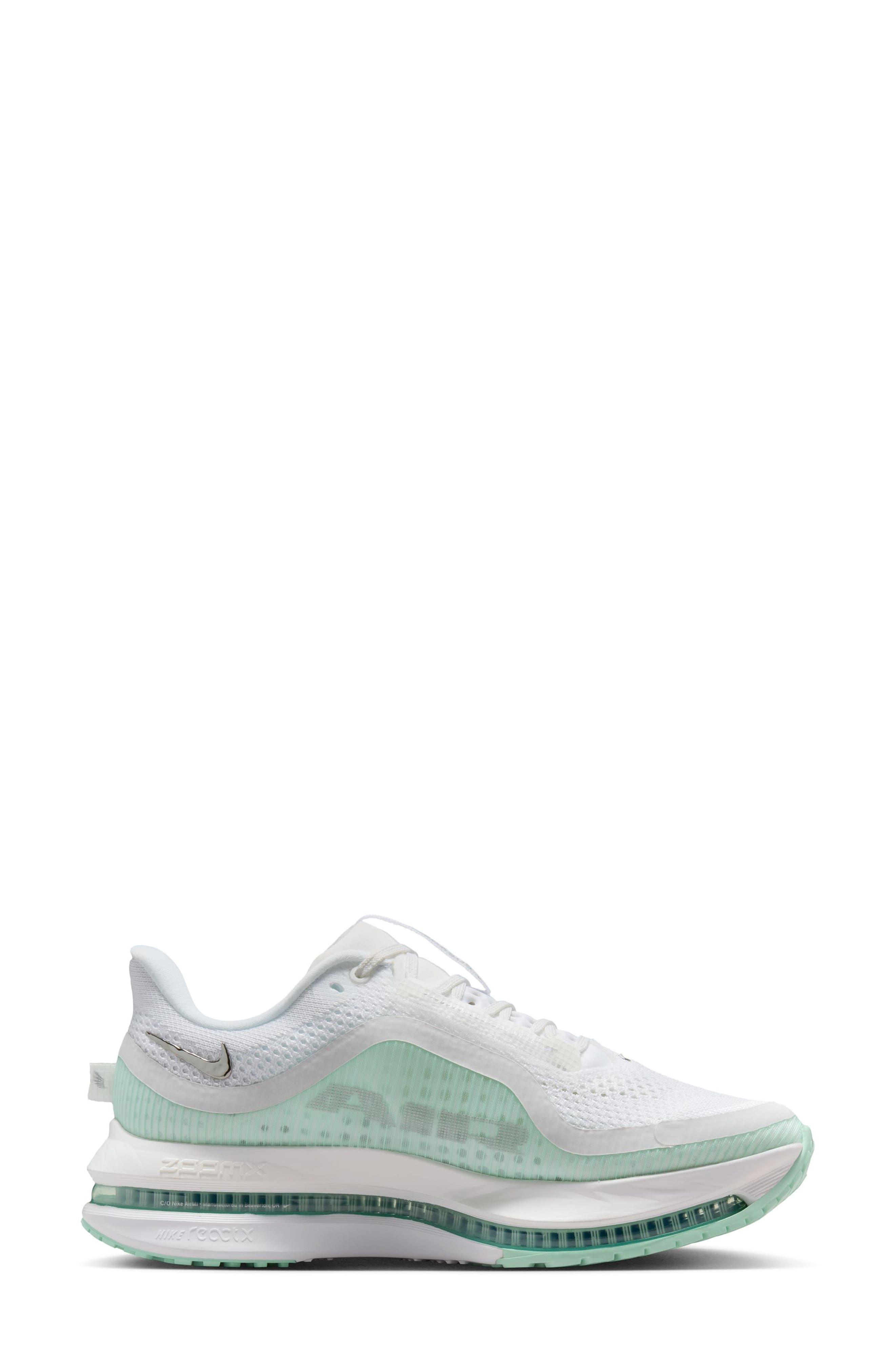 Nike Pegasus Premium Running Shoe in White/Silver/Mint at Nordstrom - 6
