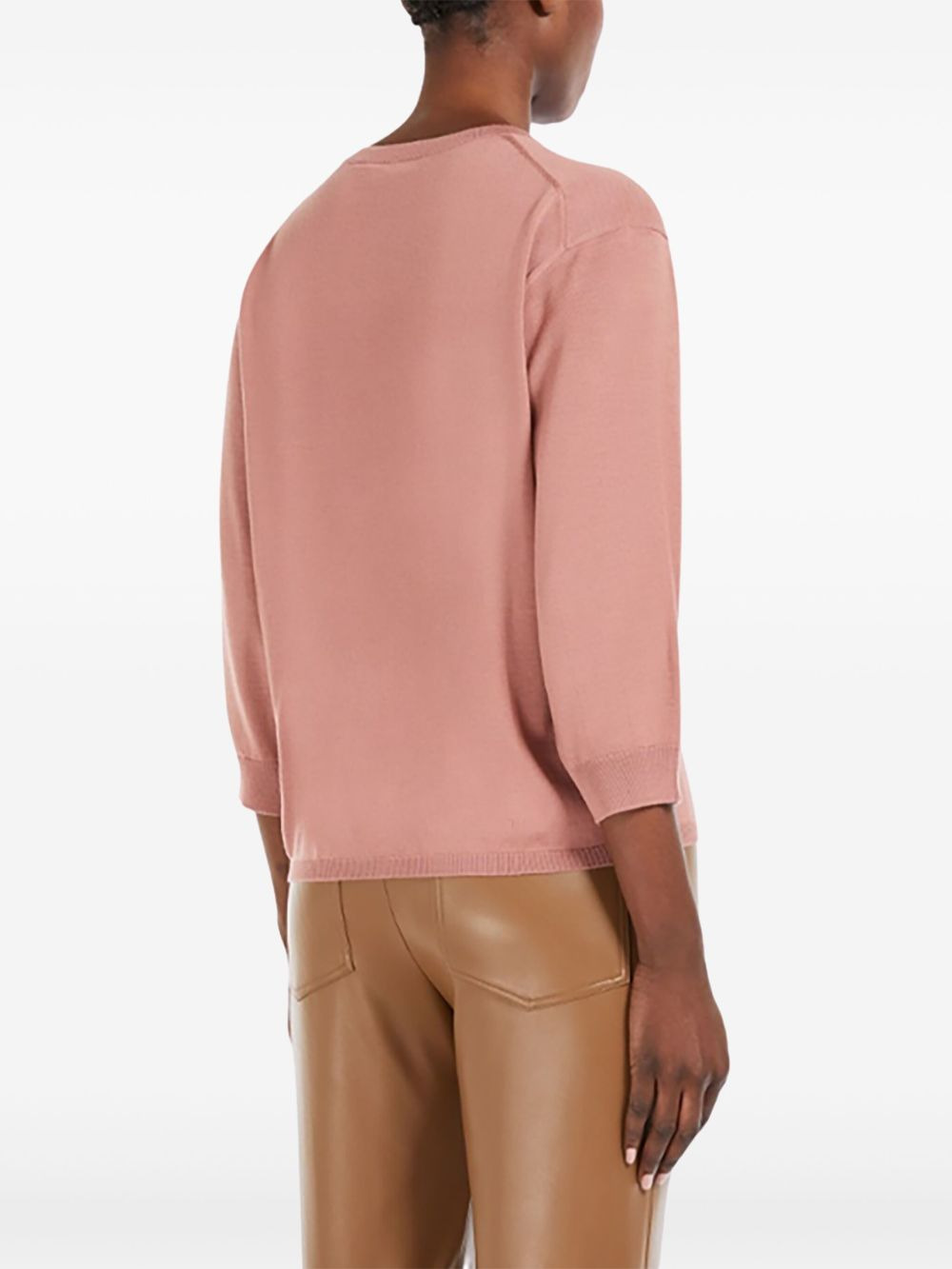 Amici three-quarter sleeve round-neck sweater - 2