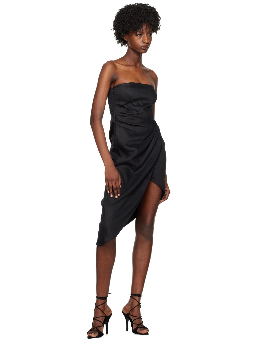 Black Lica Midi Dress - 4