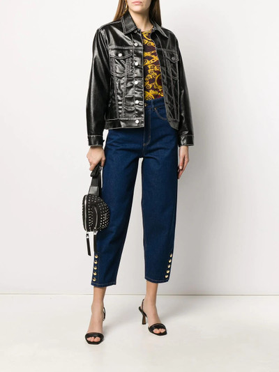 VERSACE JEANS COUTURE cropped button hem jeans outlook