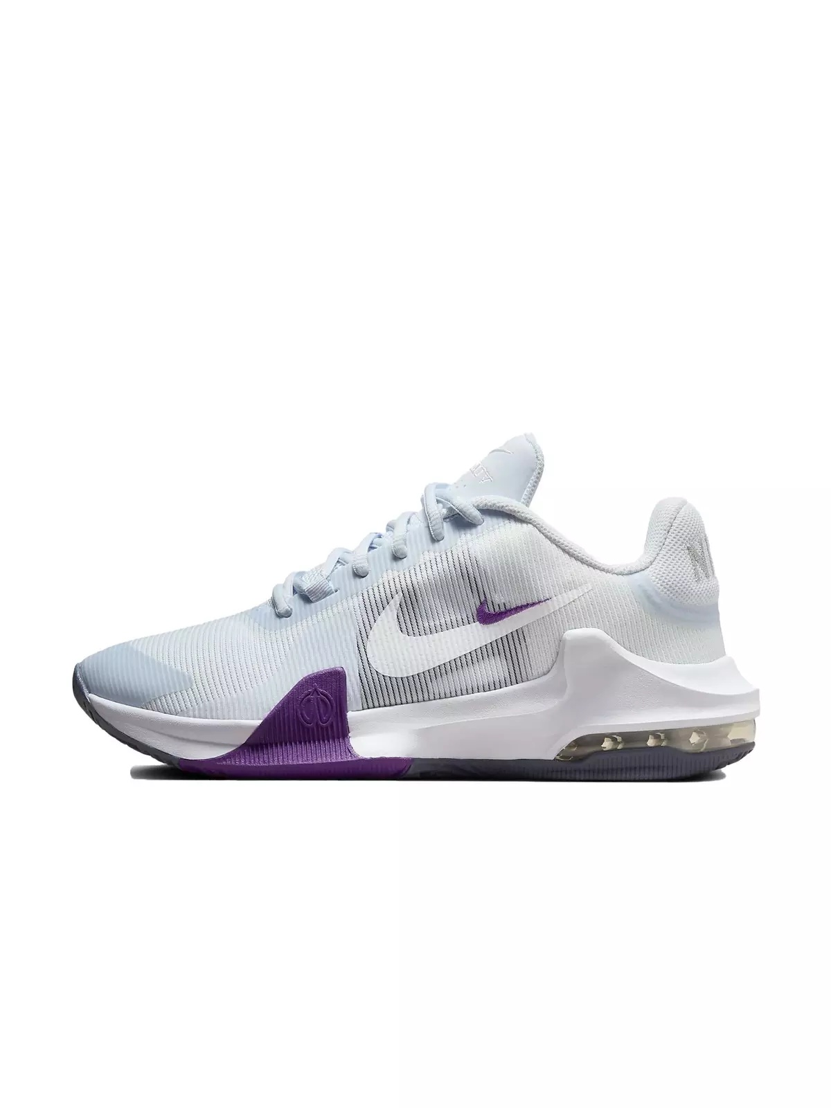 Air Max Impact 4 "Football Grey/White/Barley Grape/Platinum Violet" Women's Basketball Shoe - 2