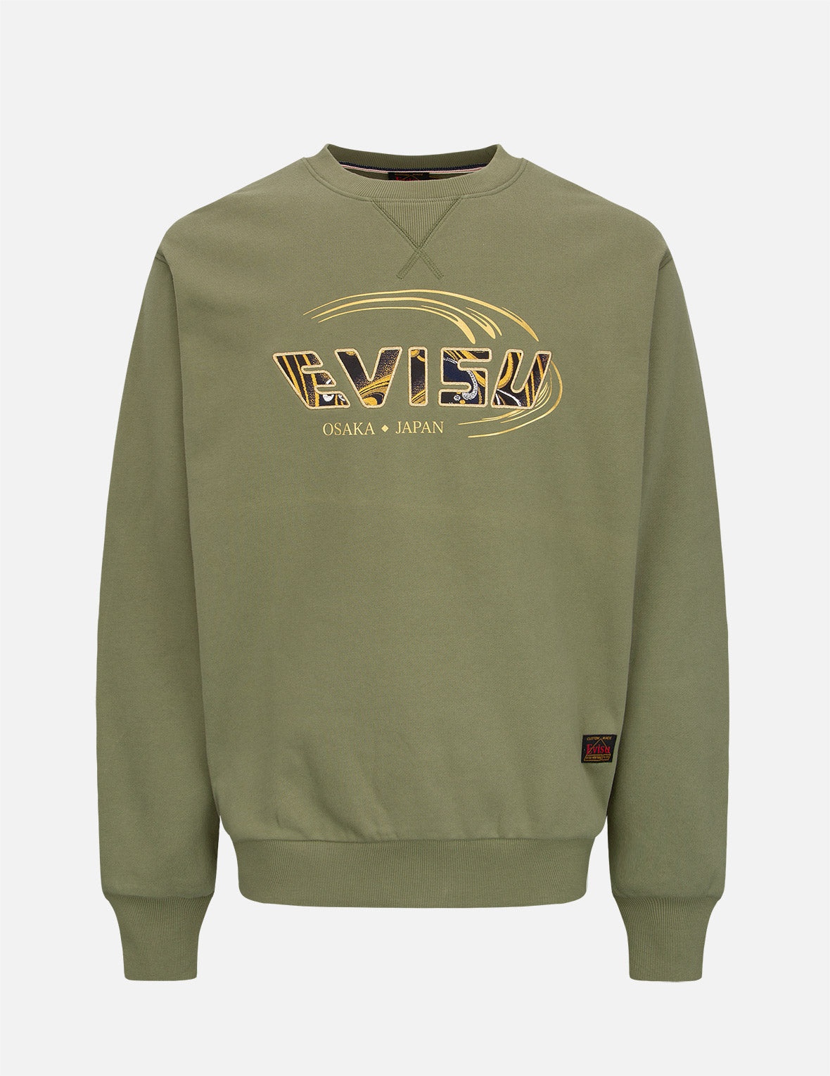 Tattoo Koi-Pattern Logo Print Sweatshirt - 1