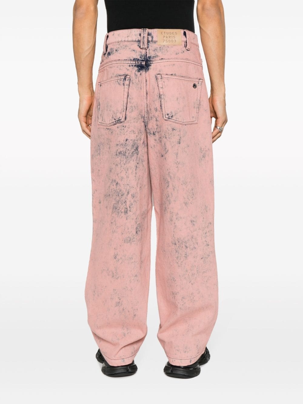 District Overdyed mid-rise wide-leg jeans - 4