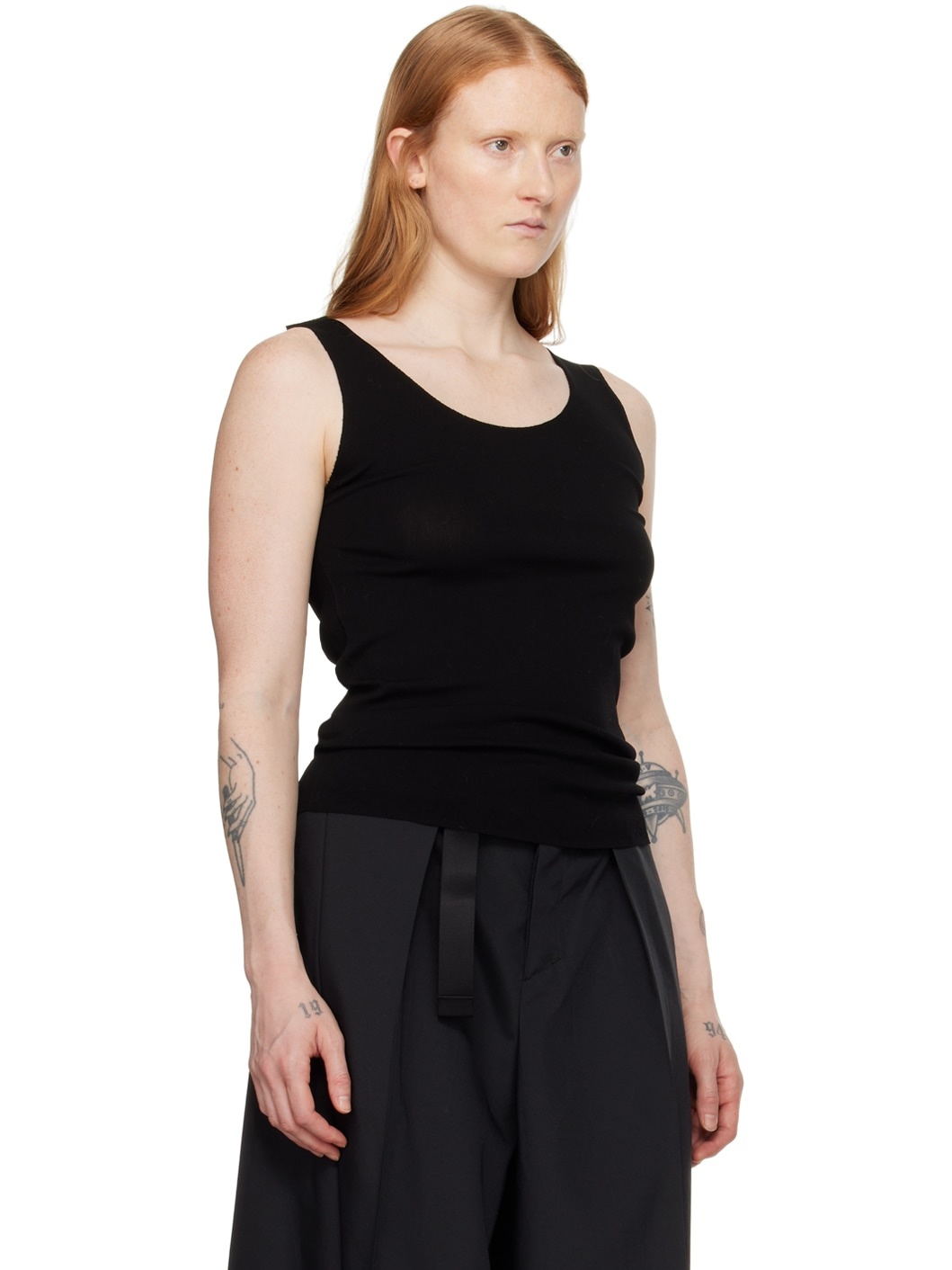 Black A-Poc Tank Top - 2