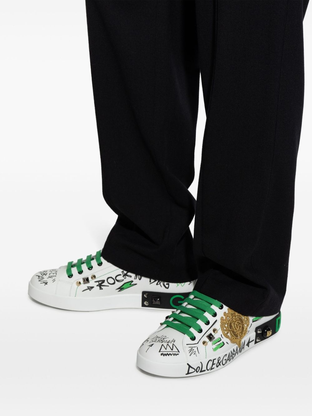logo-patch sneakers - 6