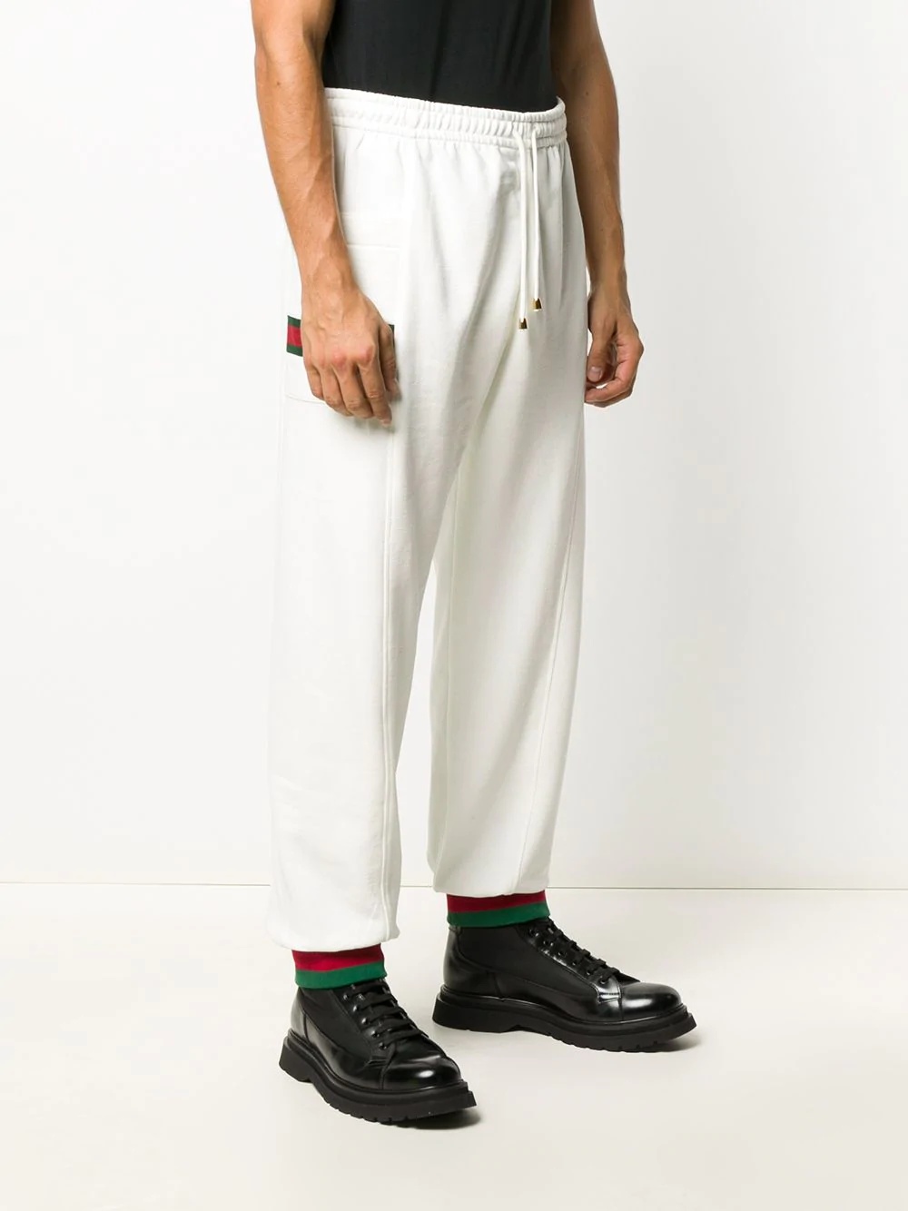 Web stripe track pants - 3