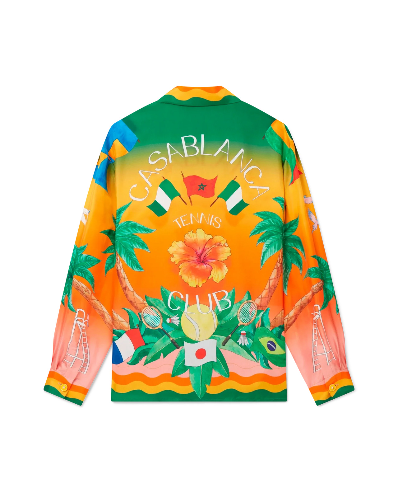 Tennis Club En Fleur Silk Shirt - 2