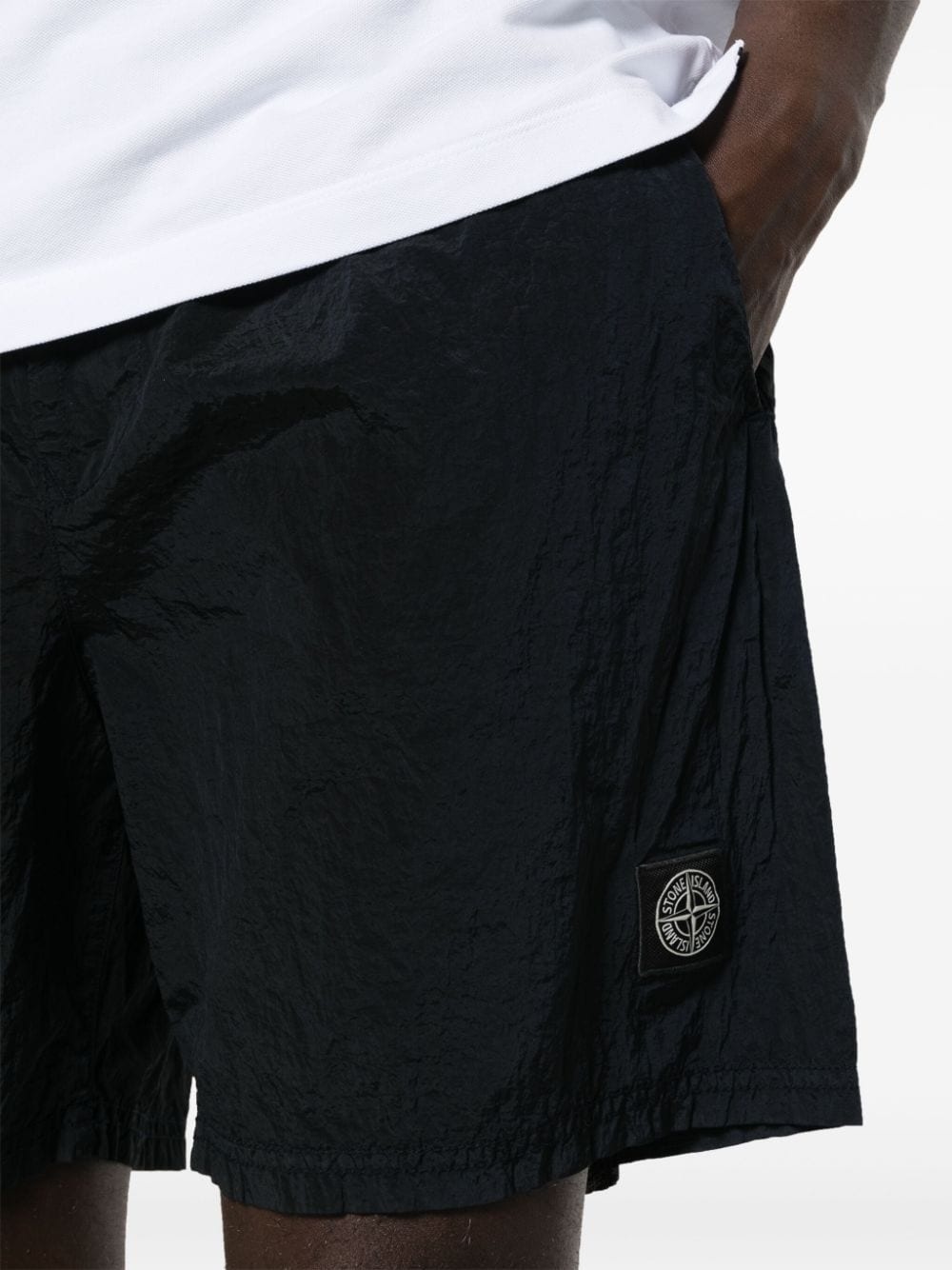 Compass crinkled shorts - 5