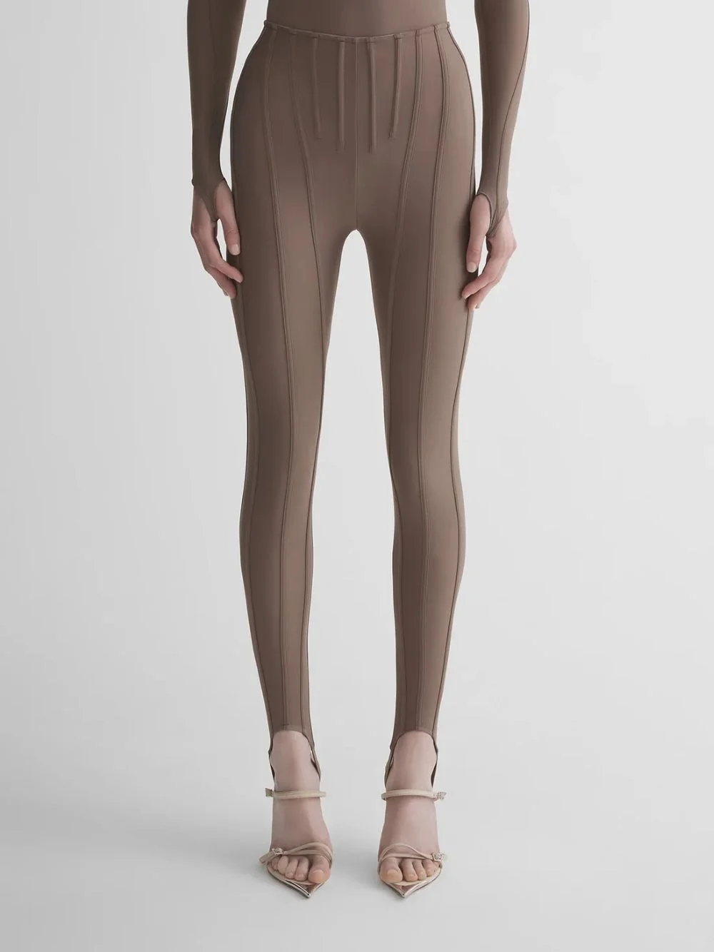 corseted leggings - 1