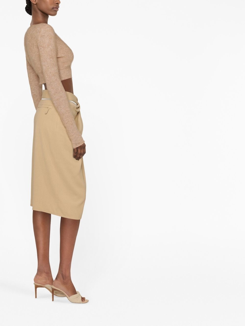 Bodri gathered midi skirt - 3