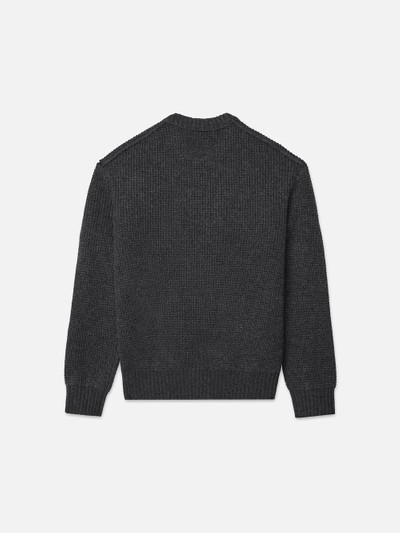 FRAME Wool Crewneck Sweater in Charcoal outlook