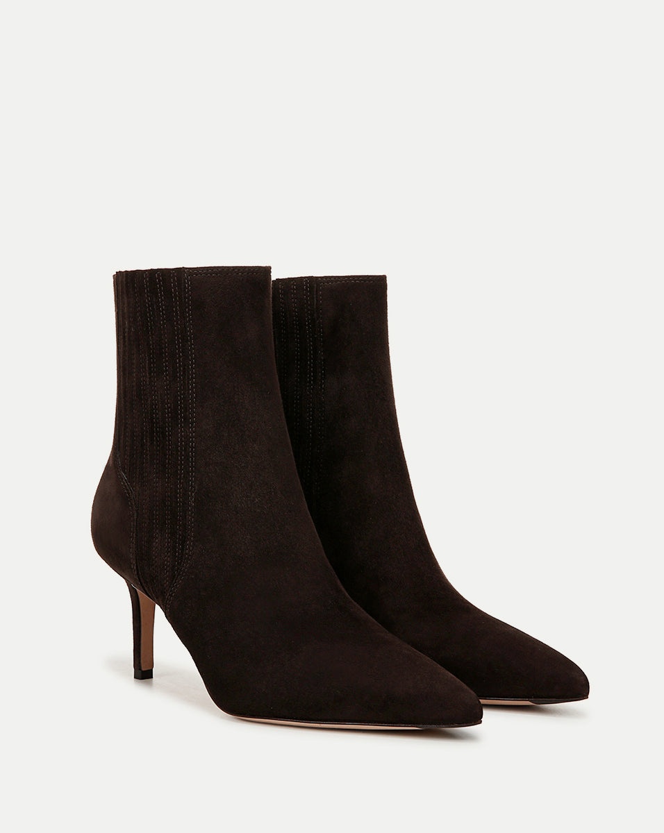 LISA SUEDE MID-HEEL BOOTIE - 2
