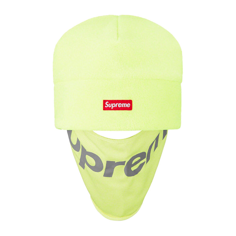 Supreme x Polartec Facemask Beanie 'Lime' - 1
