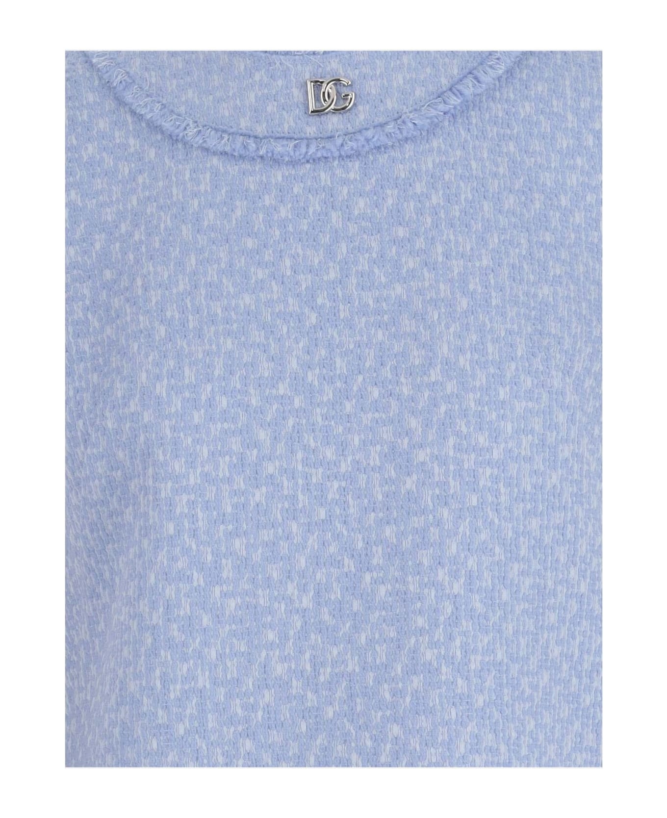 Rachel Tweed Dress With Dg Logo - 3