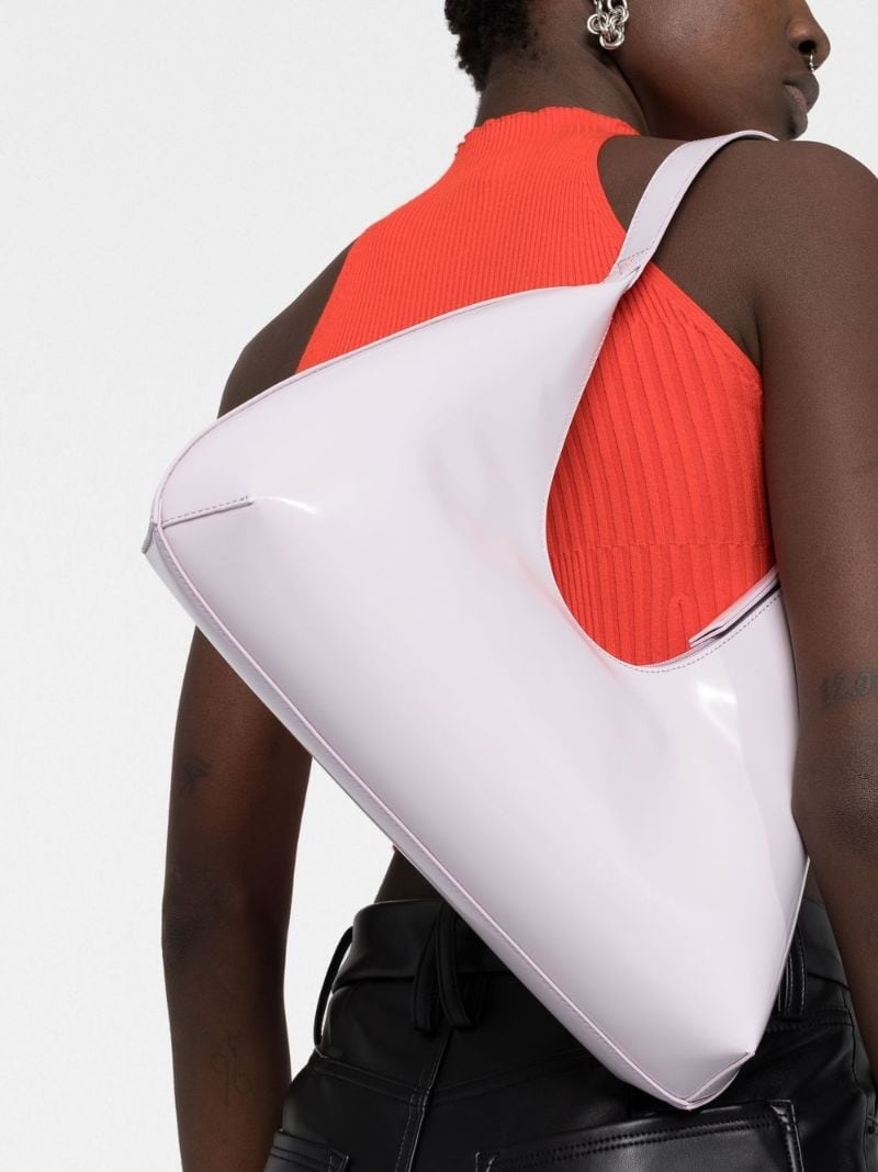 Amber leather shoulder bag - 3