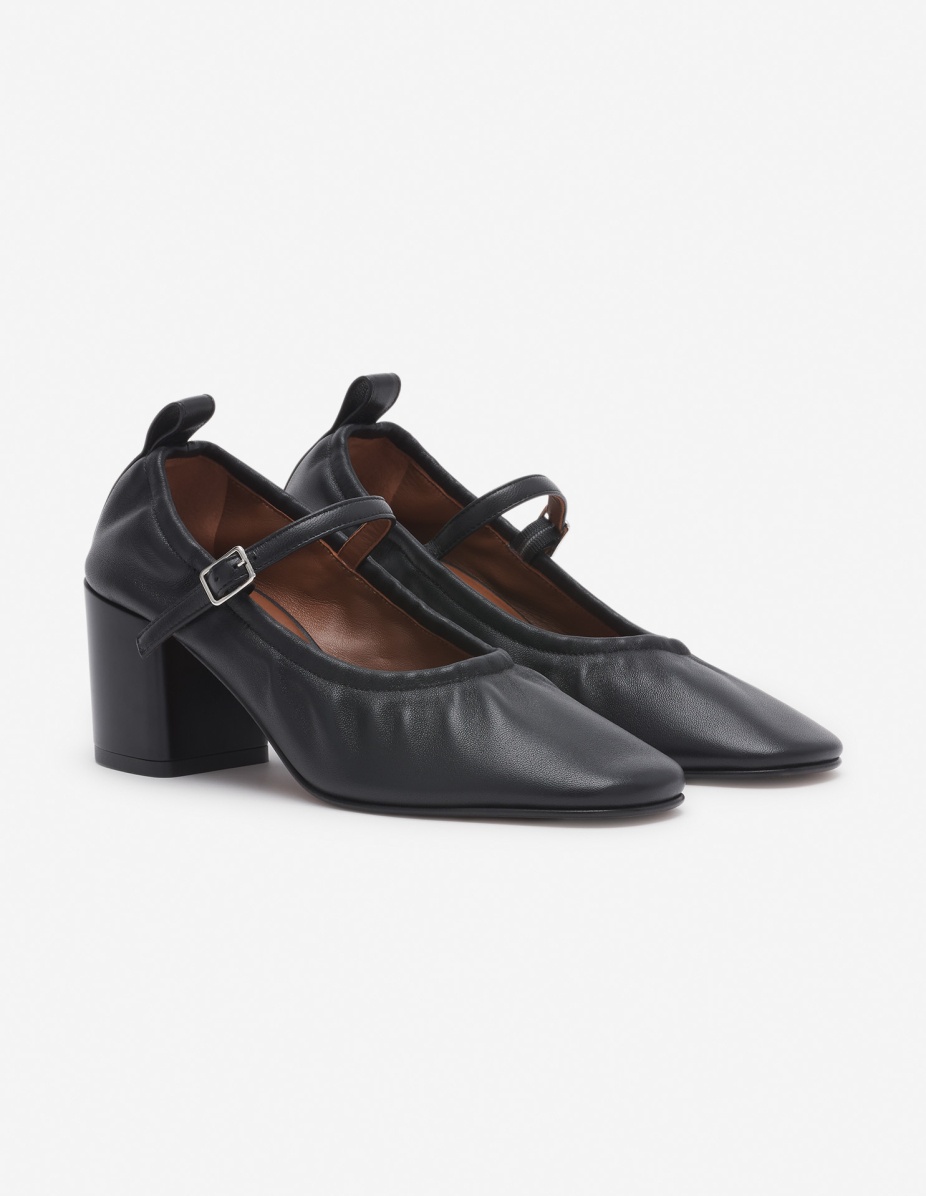 LEATHER LOW-HEEL PUMP - 3