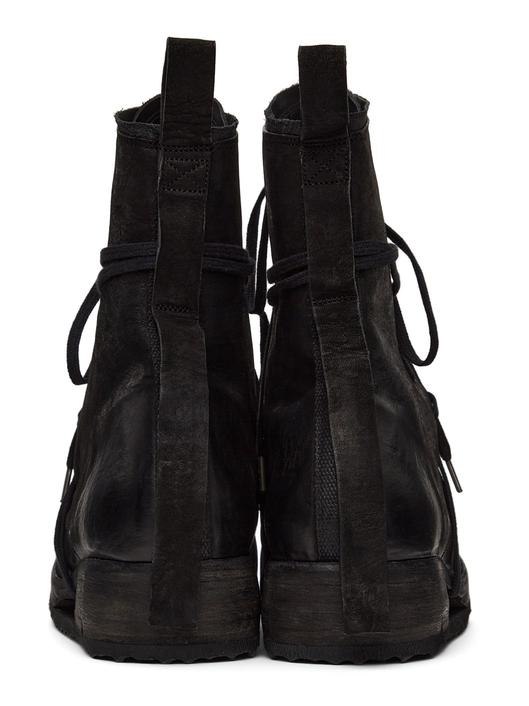 Black Lace-Up Boots - 4