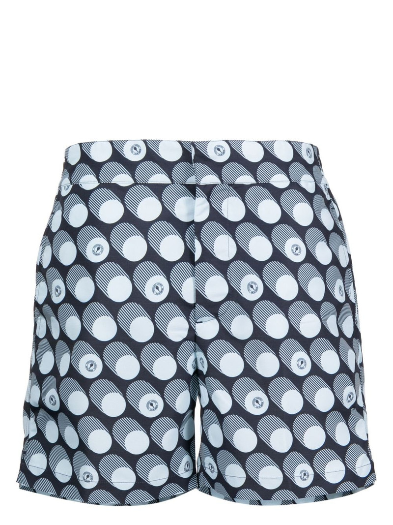 polka-dot swim shorts 1