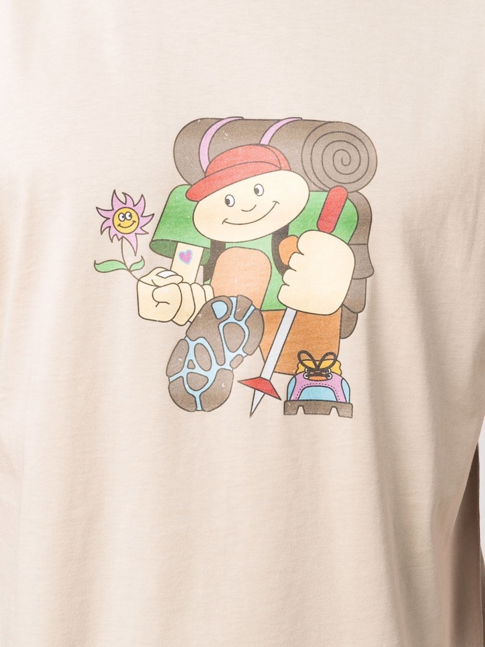 Treck-print short-sleeve T-shirt - 5