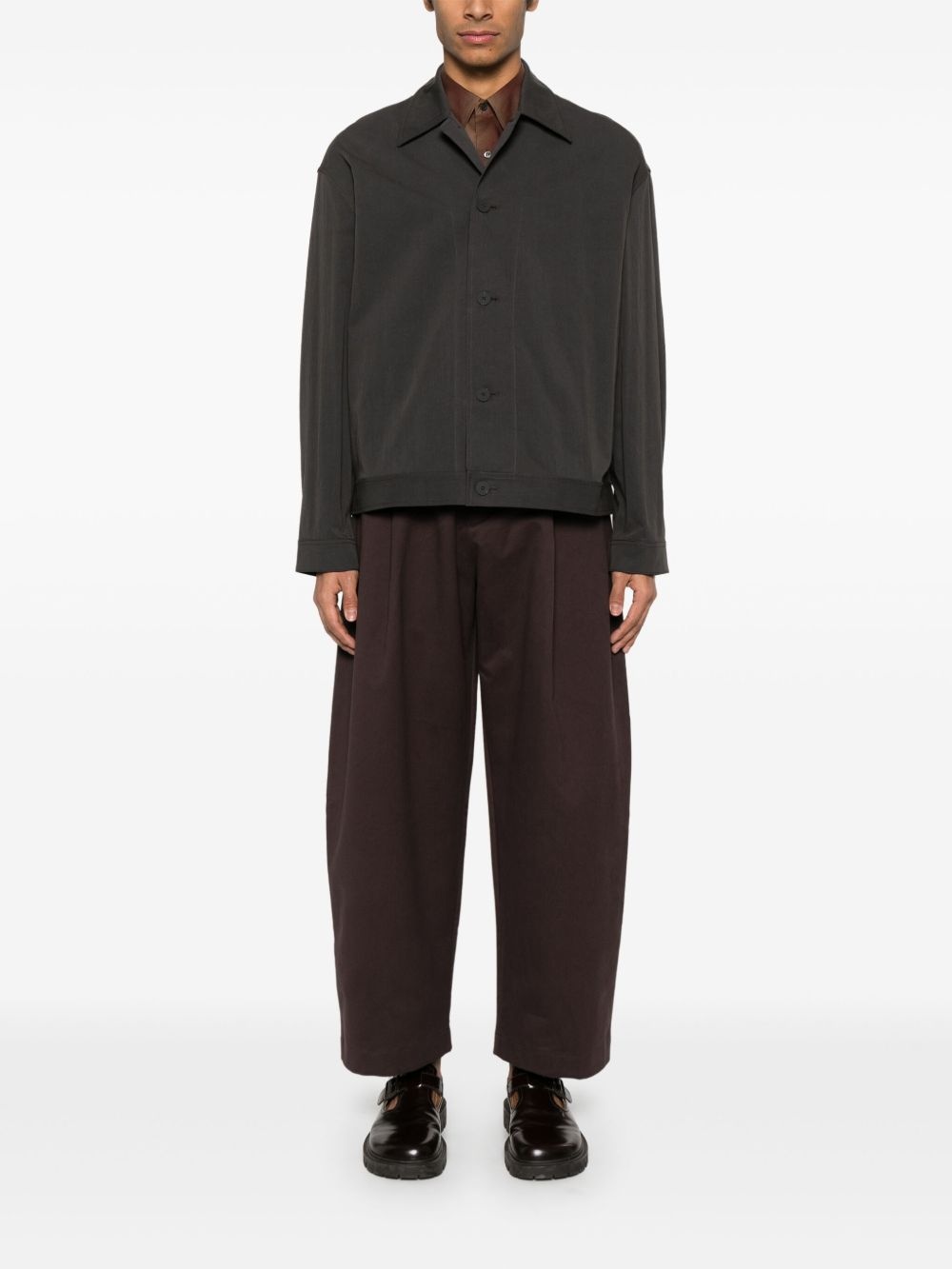 buttoned-up shirt jacket - 2