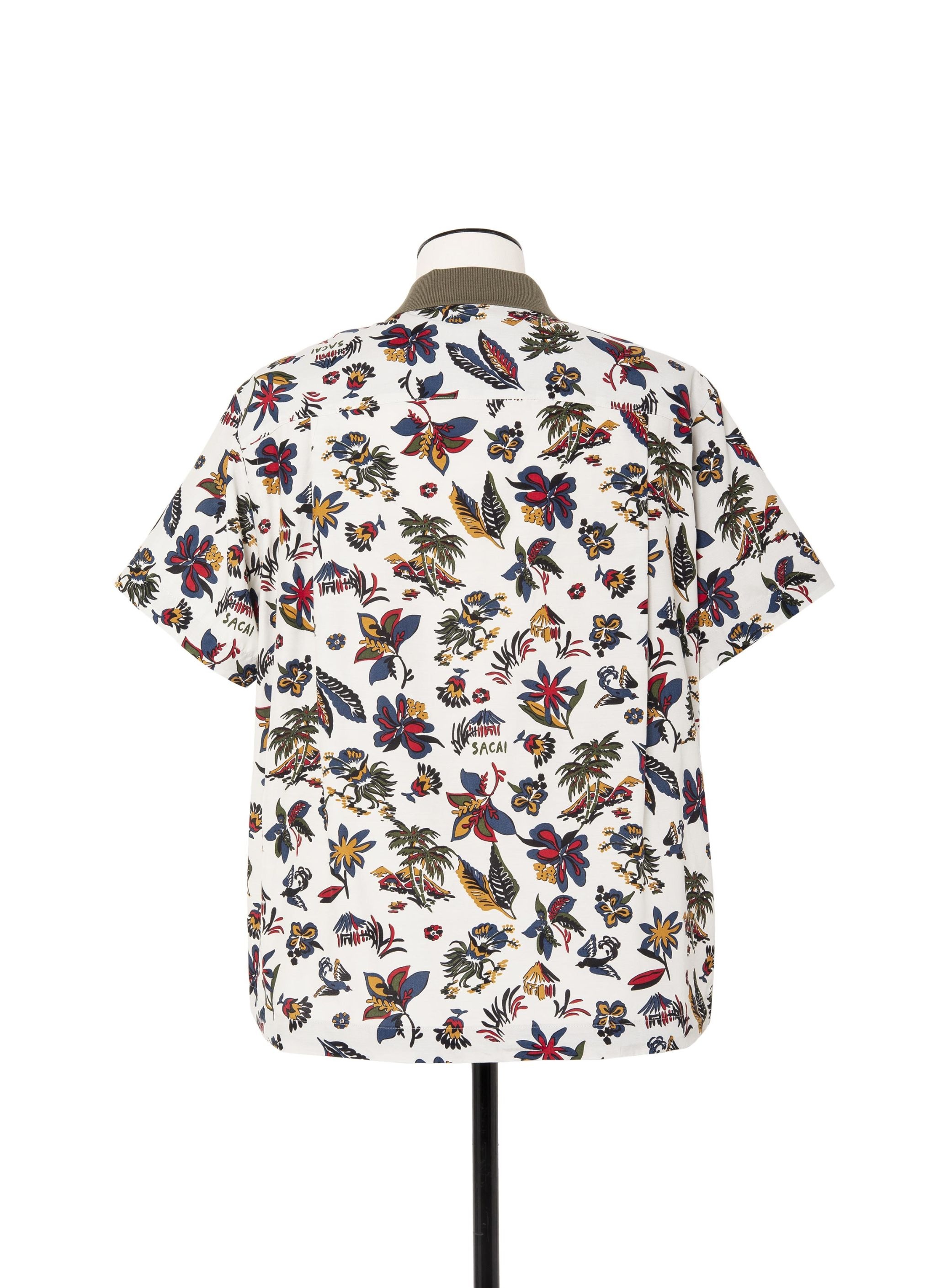 Car Race / Tropical Print Polo Shirt - 3