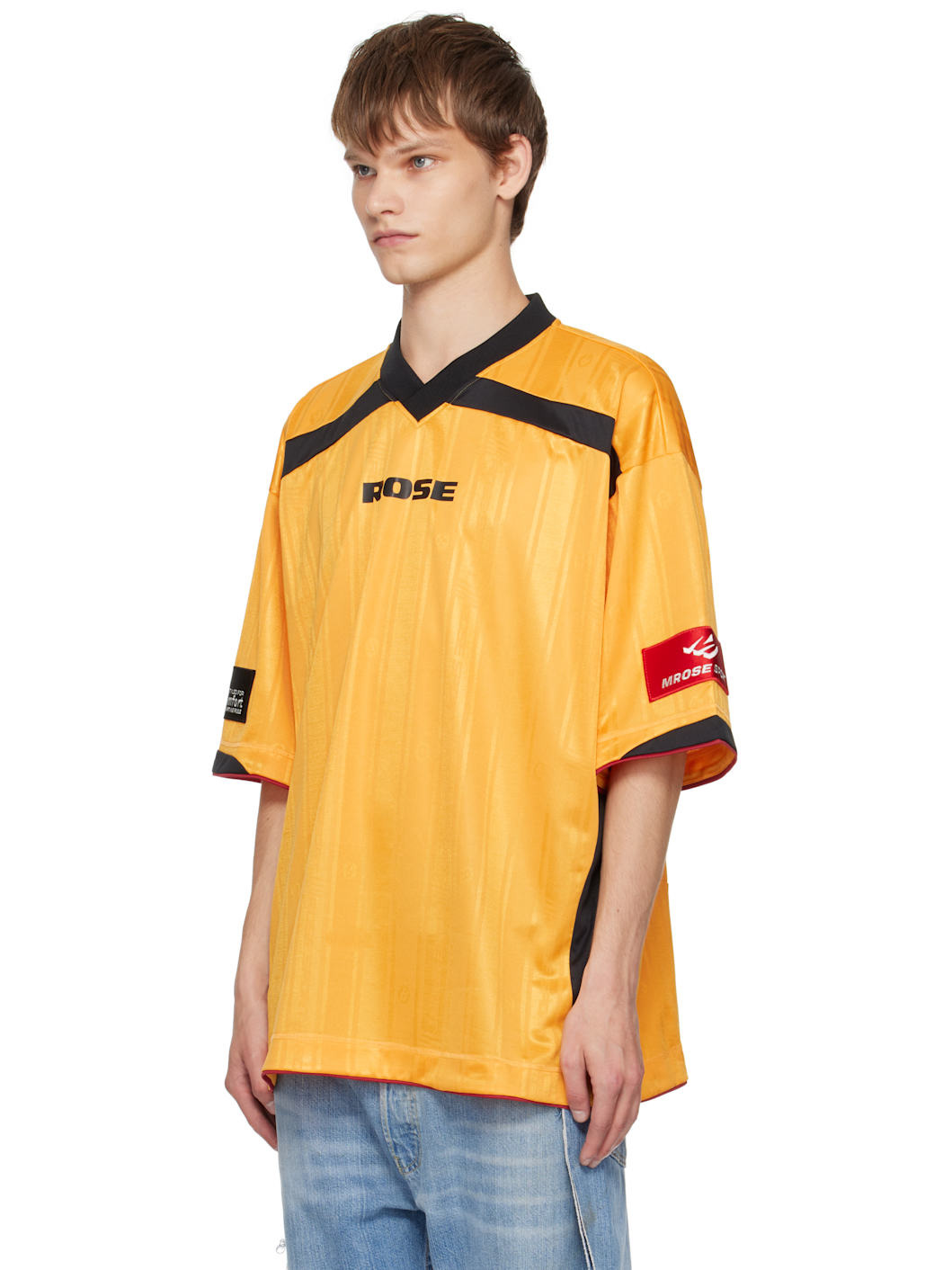 Yellow Printed Rugby T-shirt - 4