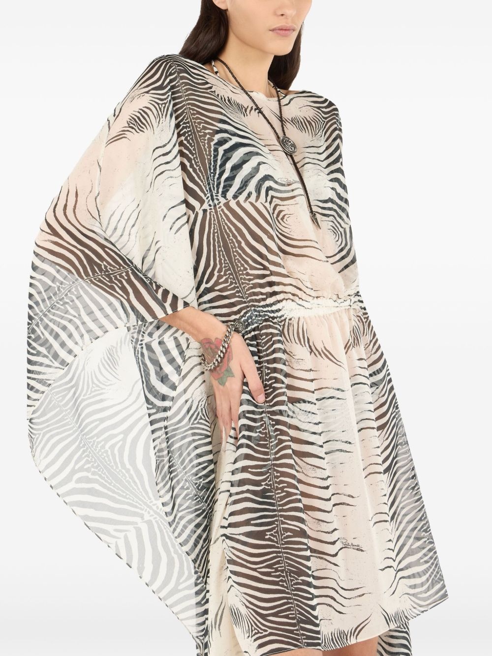 zebra-print dress - 5