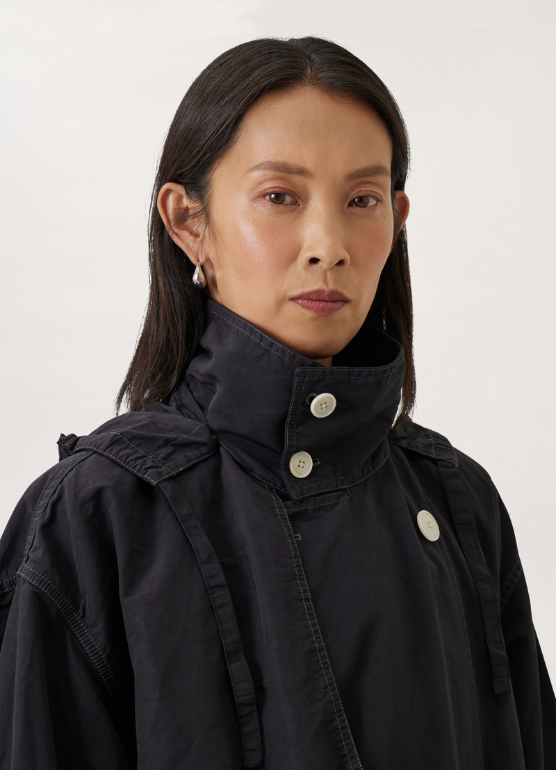 HOODED DOUBLE BREASTED PARKA 5